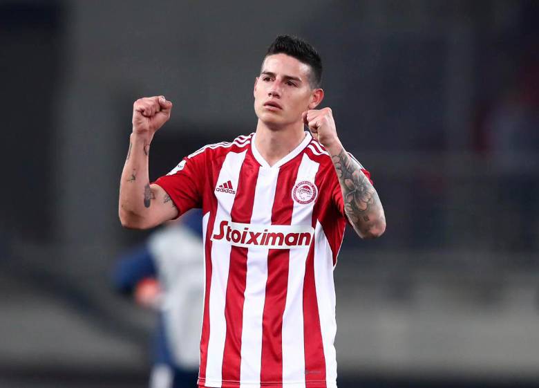 El colombiano se encuentra sin equipo tras su salida del Olympiacos de Grecia, se habla que podría llegar al Besiktas de Turquía. FOTO TOMADA @jamesdrodriguez