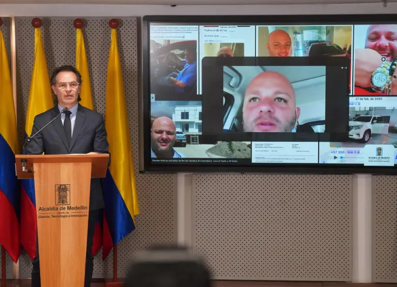 El alcalde Federico Gutiérrez durante la última presentación de los hallazgos de la auditoría forense. FOTO: Cortesía Alcaldía de Medellín