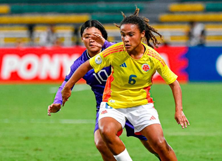 La futbolista Ana Sofía Clavijo ha sido una de las figuras importantes de Colombia en el Sudamericano sub-17 femenino. FOTO: CORTESÍA FCF