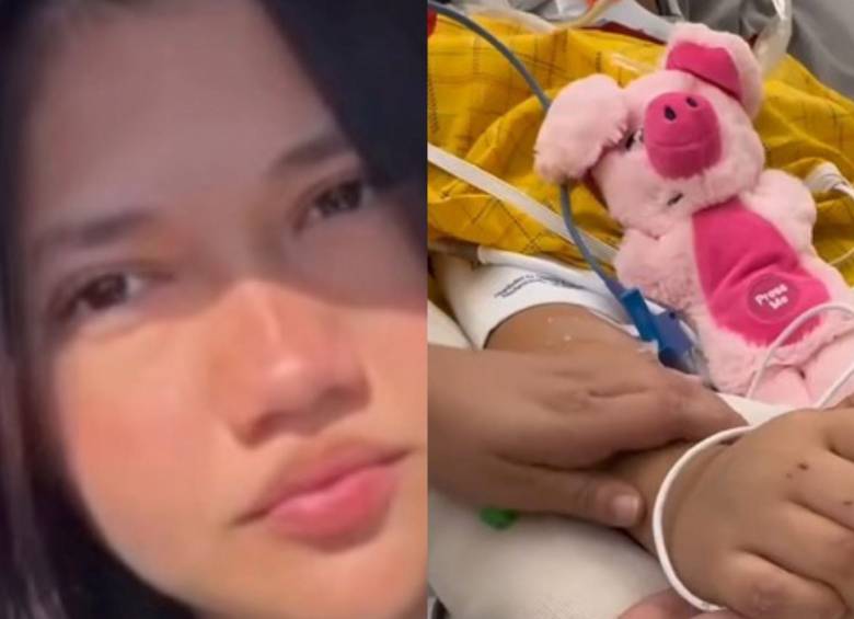 María Fernanda Chávez tiene 20 años y se encuentra hospitalizada en California. Foto: Captura de pantalla de video @tatyarevalo