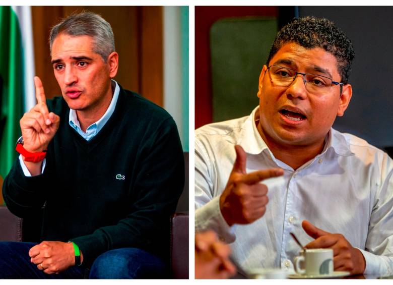 Los gastos en publicidad del gobernador Andrés Julián Rendón fueron cuestionados por el diputado Luis Eduardo Peláez. FOTOS: JULIO CÉSAR HERRERA Y JUAN ANTONIO SÁNCHEZ
