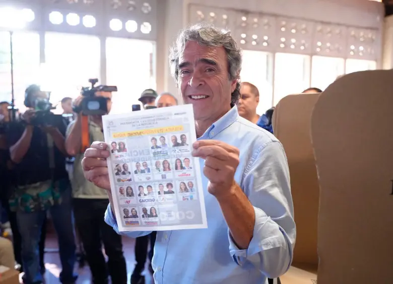 El candidato antioqueño Sergio Fajardo durante la jornada electoral del 31 de mayo. Foto: Cortesía