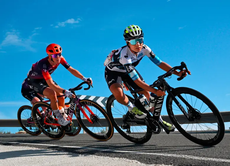 Paula Patiño se convirtió en ejemplo a seguir de muchas corredoras de Colombia, que sueñan con llegar a la máxima categoría del ciclismo femenino. Con disciplina y talento se ganó el respeto del pelotón. FOTO GETTY