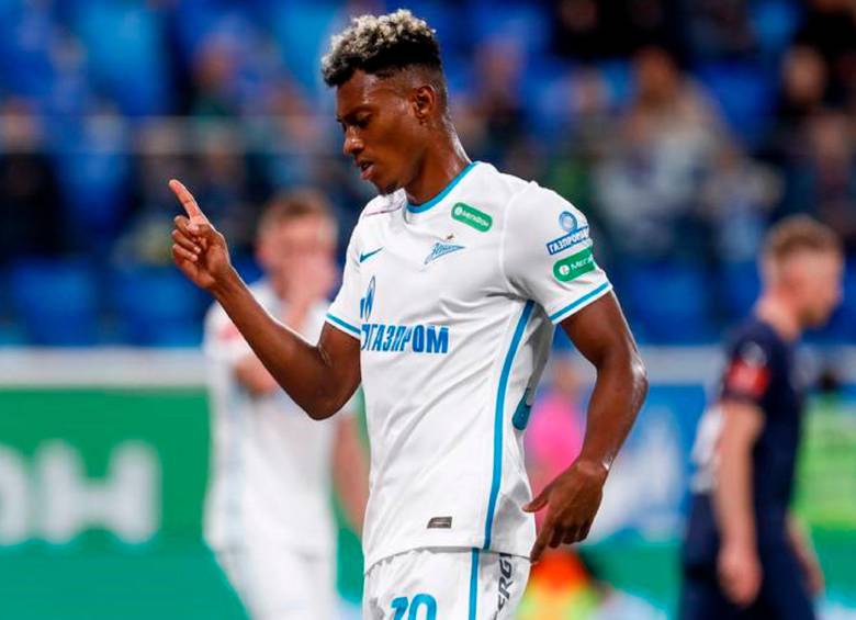 Mateo Casierra suma 10 goles en 12 partidos con el Zenit en Liga rusa. FOTO GETTY
