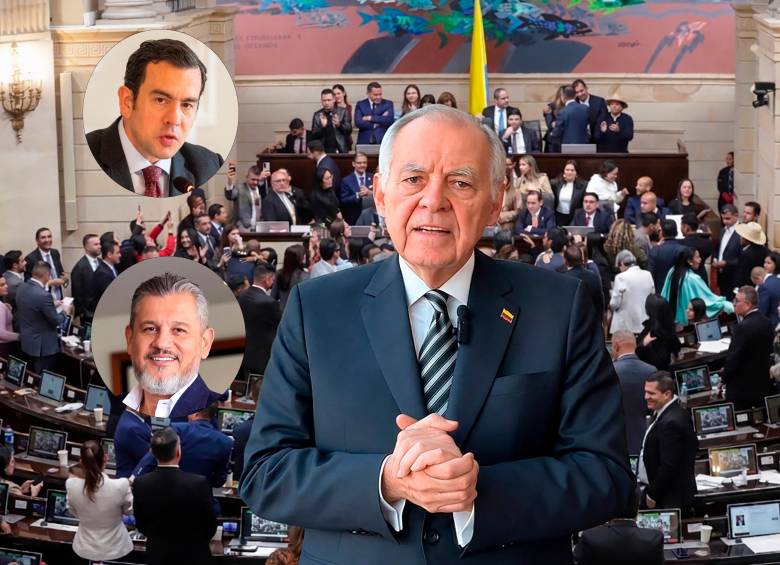 El relevo en el Ministerio del Interior marca la salida de Rodrigo Lara tras más de 70 días en el cargo y da paso a la designación del exprocurador Alejandro Ordóñez. En medio de la transición destaca el papel del estratega abelardista Carlos Suárez. Fotos: captura de video, Colprensa y Presidencia