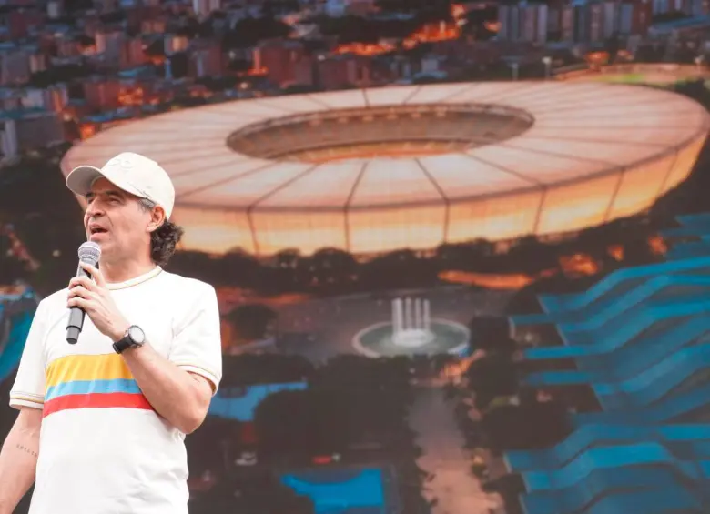 “Más del 80 % de los ciudadanos de Medellín hoy se sienten orgullosos de su ciudad, hemos recuperado la confianza. Medellín va por buen camino, estamos mejorando, pero lo más importante es que la vamos a llevar a otro nivel”, alcalde Federico Gutiérrez Zuluaga. Foto: Cortesía