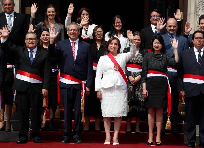Boluarte nombró a 17 ministros, ocho de ellos son mujeres. FOTO: EFE