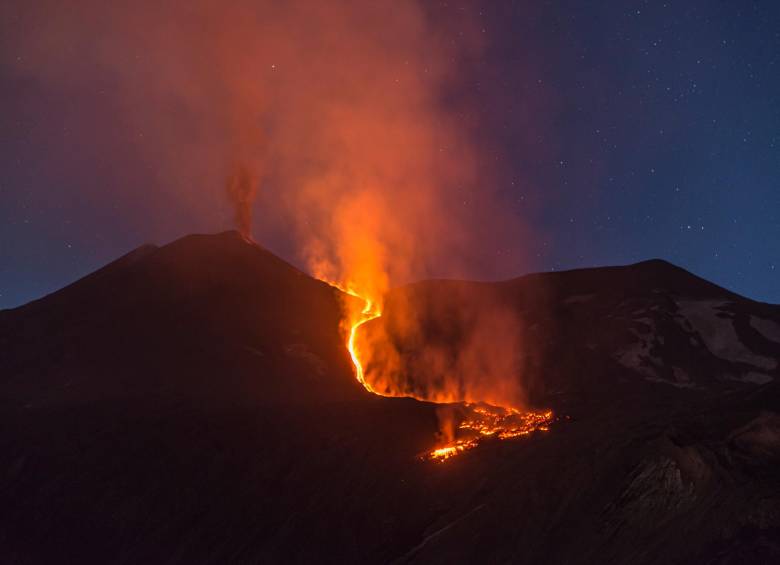 El volcán Etna es el más activo de Europa, está ubicado en la isla italiana de Sicilia. Foto: Getty