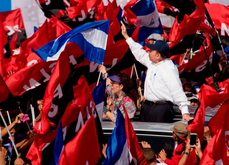 Daniel Ortega y Rosario Murillo. FOTO: Getty Images