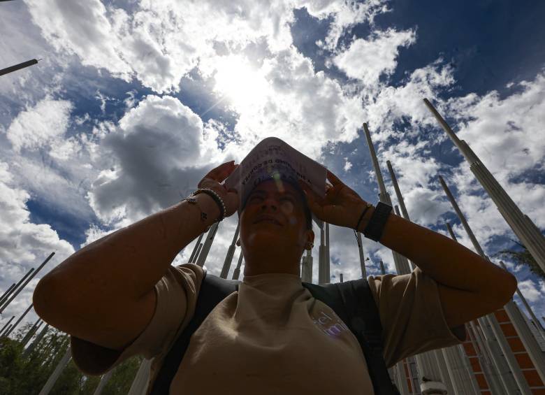 Imagen ilustrativa de las altas temperaturas den Medellín. Foto: Manuel Saldarriaga Quintero.