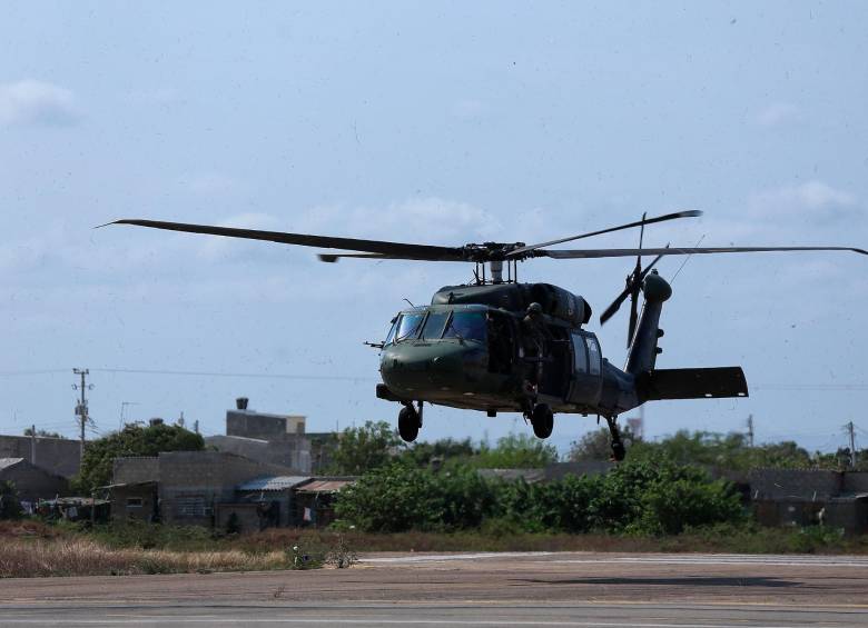 Helicópteros de las Fuerzas Militares realizan sobrevuelos en el territorio nacional. FOTO DE REFERENCIA Colprensa