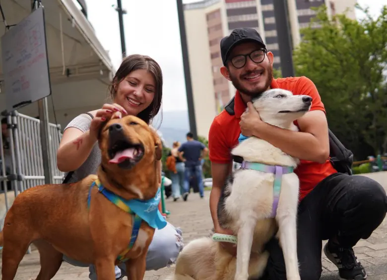 Ciudadanos asistentes a la última “adoptatón” del año en Plaza Mayor, Medellín. FOTO Cortesía Alcaldía de Medellín.