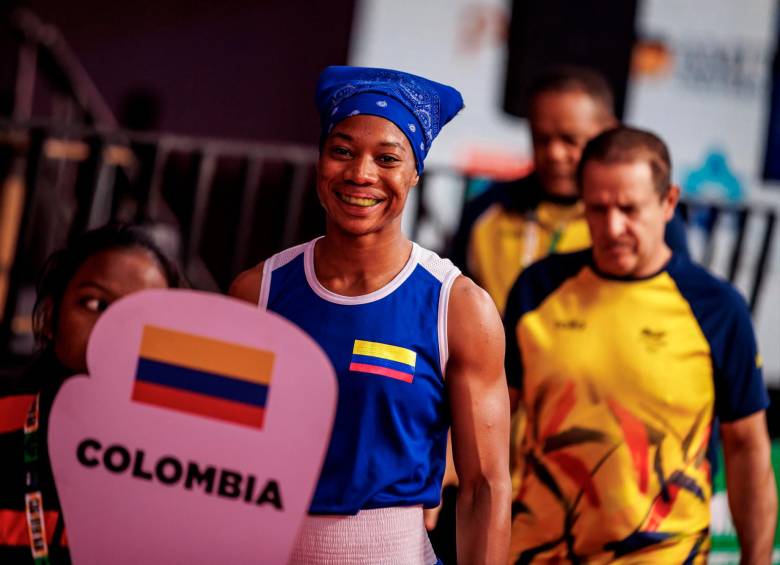 La boxeadora Angie Valdez, ganadora de la medalla de plata en el Mundial de Boxeo disputado en India. FOTO CORTESÍA COC