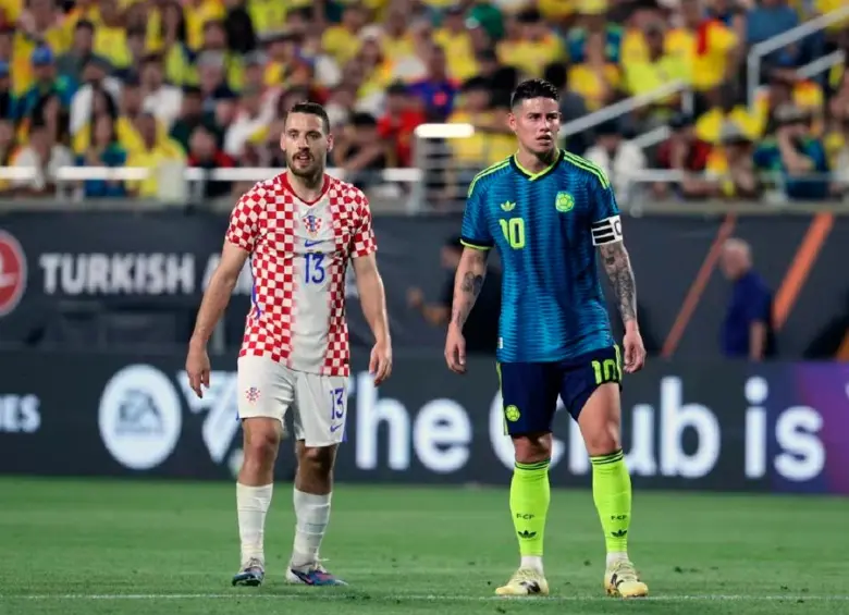 James Rodríguez durante el compromiso frente a Croacia. FOTO GETTY