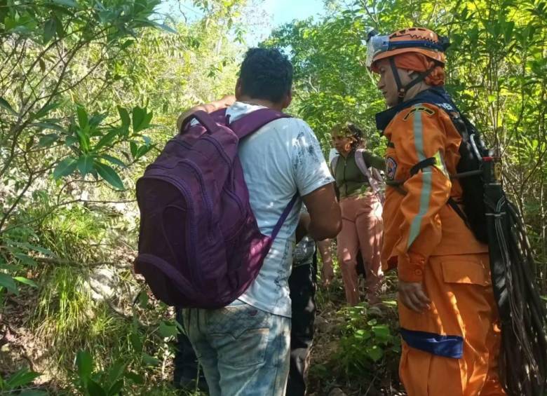 Los feligreses estuvieron casi 12 horas extraviados. FOTO: Cortesía Defensa Civil de Tolima