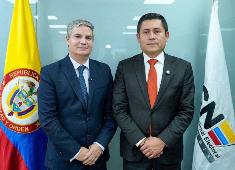 Juan Felipe Lemos fue elegido presidente del Consejo Nacional Electoral por la Sala Plena este jueves. FOTO: Tomado de X: @CNE_COLOMBIA