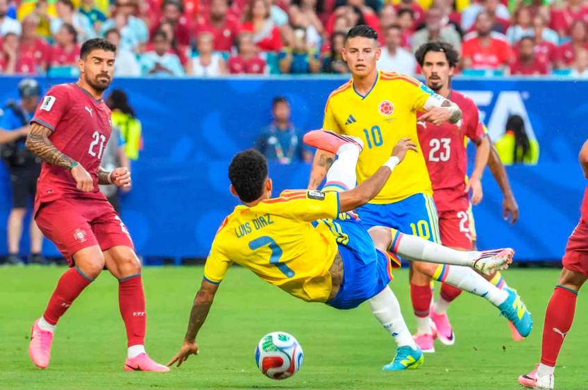 Colombia empató sin goles ante Portugal en Miami por el cierre del Grupo K en el Mundial de Norteamérica y se clasificó a 16avos como primero. FOTO: JUAN ANTONIO SÁNCHEZ 