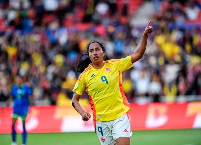 La delantera colombina Mayra Ramírez anotó uno de los goles del seleccionado colombiano en la final de la Copa América de Ecuador. FOTO: TOMADA DEL X DE @CopaAmerica
