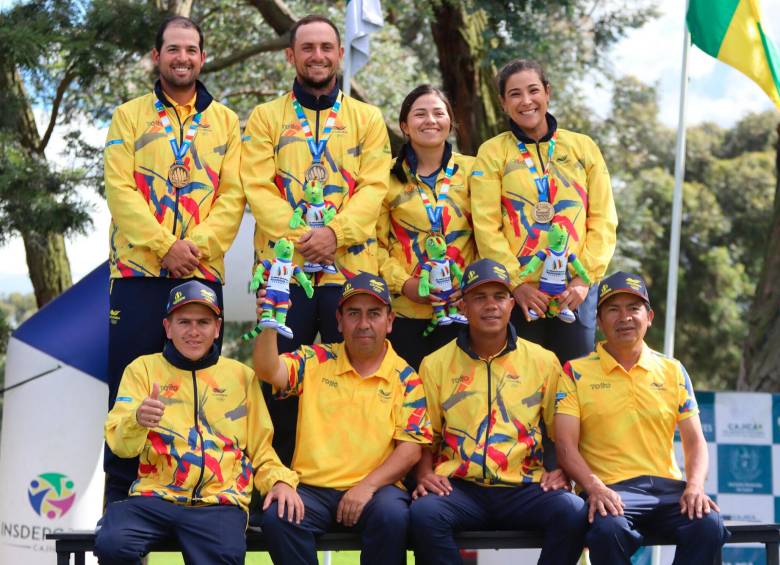 El golf también aportó al medallero de Colombia en las justas que se cumplen en Valledupar. FOTO CORTESÍA COMITÉ OLÍMPICO COLOMBIANO 