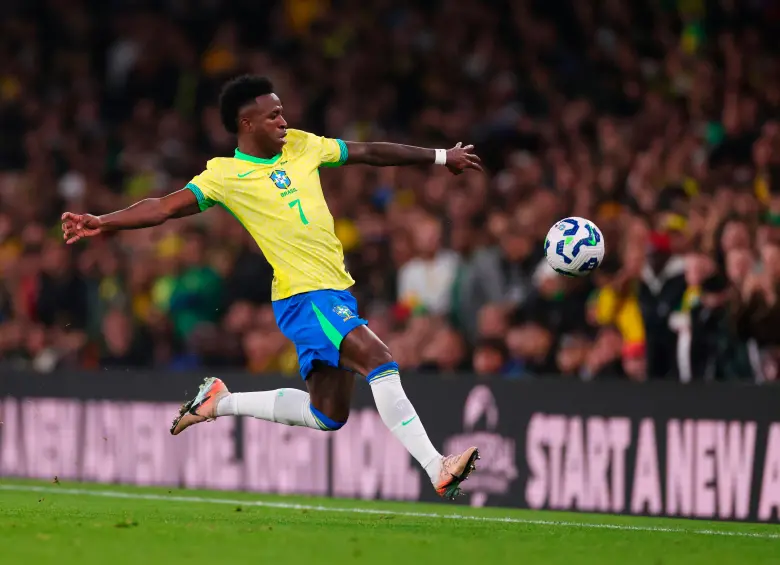 El extremo brasileño Vinícius Júnior es una de las figuras del seleccionado que enfrenta a Croacia. Se reencontrará con Luka Modric. FOTO GETTY 