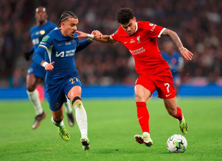 Luis Díaz, una de las grandes figuras del Liverpool. FOTO AFP
