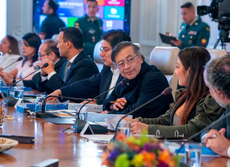 El presidente Gustavo Petro hizo el anuncio de liquidar EPS en un Consejo de Ministros el 16 de marzo. FOTO CORTESÍA PRESIDENCIA