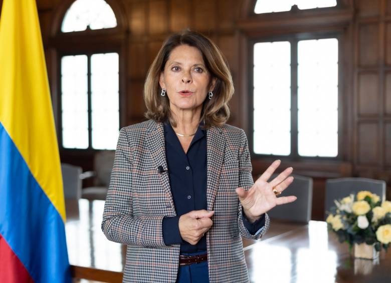 La vicepresidenta y canciller, Marta Lucía Ramírez, ha manifestado que está cansada de la política. FOTO: Cortesía Vicepresidencia