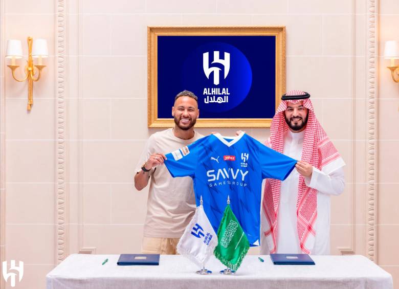 Al-Hilal fichó a Neymar por 100 millones de euros. FOTO TWITTER @Alhilal_FC