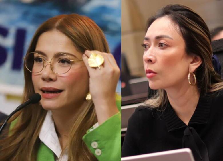 Catherine Juvinao y Katherine Miranda se refirieron a las denuncias que enfrentan los funcionarios del Gobierno de Petro de acoso sexual, el último, Diego Cancino. Fotos: Colprensa