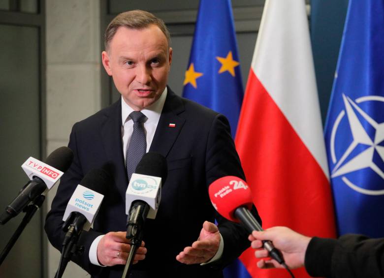 Andrzej Duda, presidente de Polonia, descartó que el misil que cayó sobre su territorio tuviera la intención de ser un ataque. FOTO: EFE