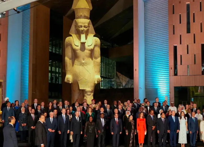 Con la presencia de decenas de invitados se inauguró el Gran Museo Egipcio. FOTO cortesía Presidencia Colombia