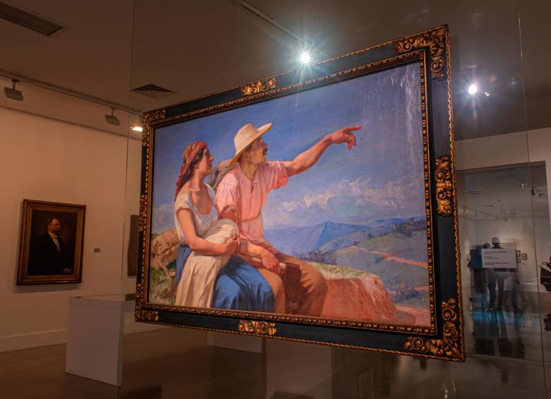 Horizontes, de Francisco Antonio Cano, se conserva en el Museo de Antioquia como una de las obras más representativas de la ciudad. FOTO Leonardo Bautista Romero