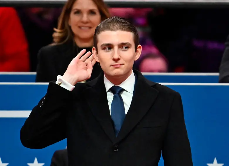 Amenazaron de muerte a Barron Trump, hijo menor del presidente Donald Trump. FOTO: GETTY 