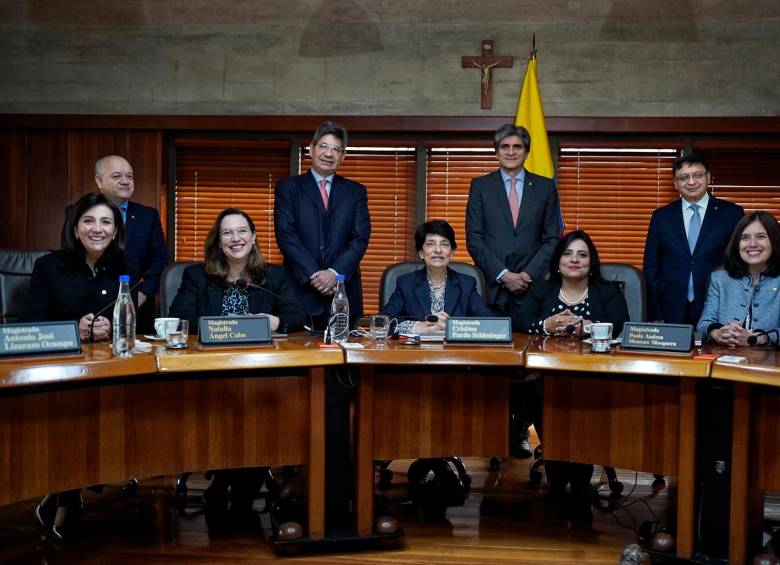 Cinco de los nueve magistrados de la Corte Constitucional se declararon impedidos para debatir el cambio de sistema para investigar a congresistas. FOTO Colprensa