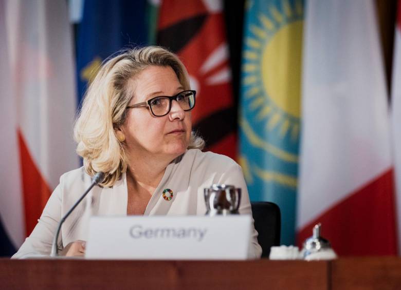 Svenja Schulze, ministra de Cooperación y Desarrollo de Alemania. FOTO Cortesía 