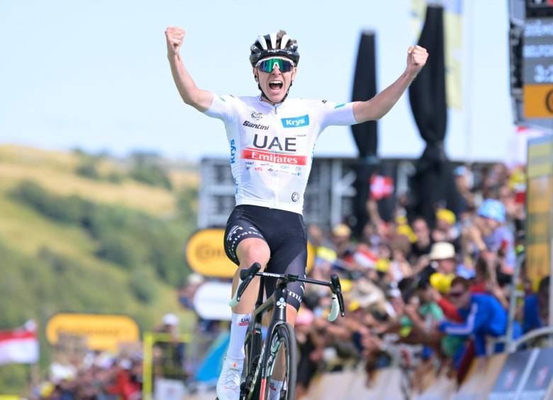 Tadej Pogacar gana la etapa 20 del Tour de Francia. FOTO TWITTER LeTour_es