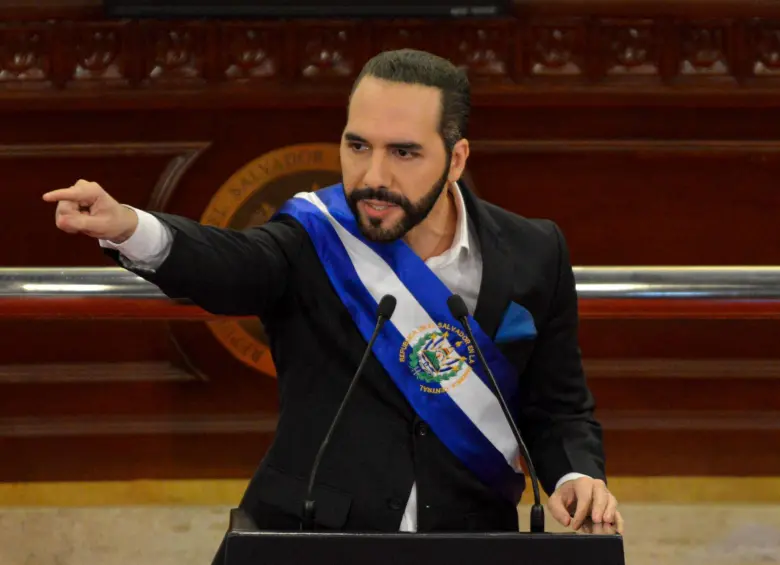 Nayib Bukele, presidente de El Salvador, de línea política de derecha. FOTO: Getty