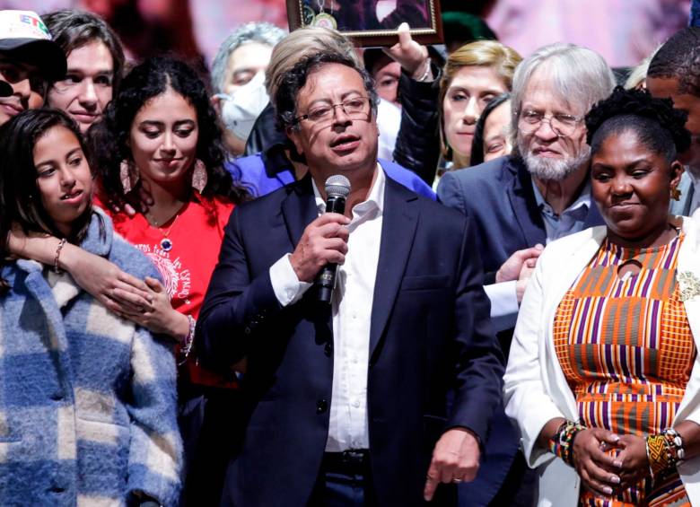 Gustavo Petro resultó electo presidente con 11,2 millones de votos FOTO COLPRENSA