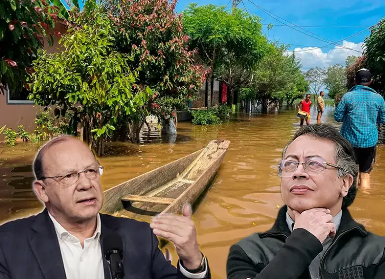 Germán Ávila, ministro de Hacienda; y Gustavo Petro, presidente de Colombia. FOTO tomada de @Nortesostenible, Presidencia y MinHacienda. 