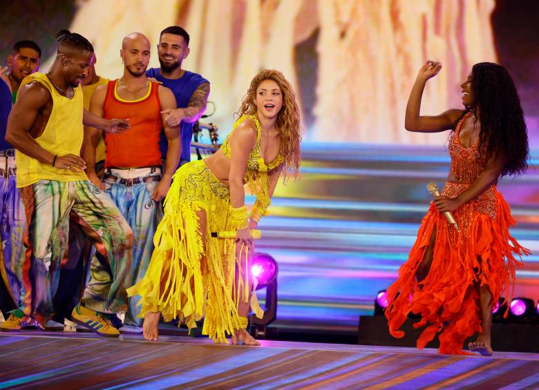Shakira en uno de sus conciertos en la residencia europea. FOTO Cortesía Nicolás Gerardin.