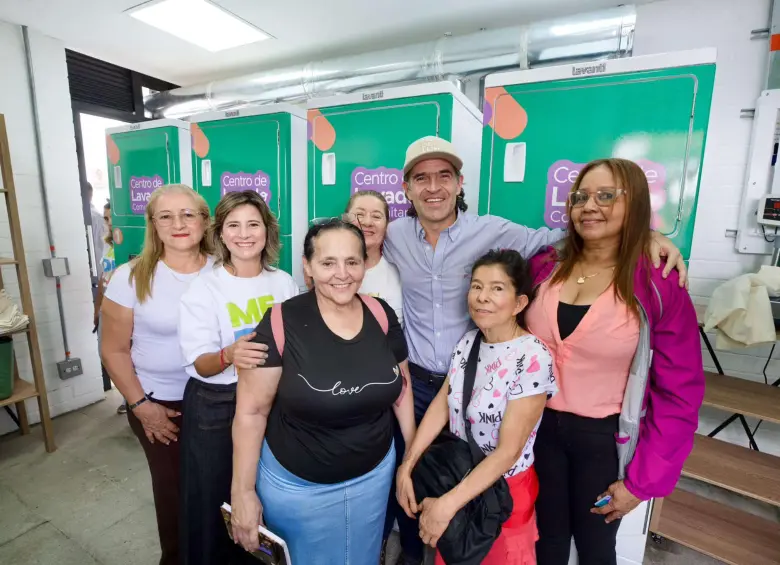 C<b>Centro de Lavado Comunitario de Manrique</b>: la meta es beneficiar a 30.000 mujeres. Foto: redes sociales X