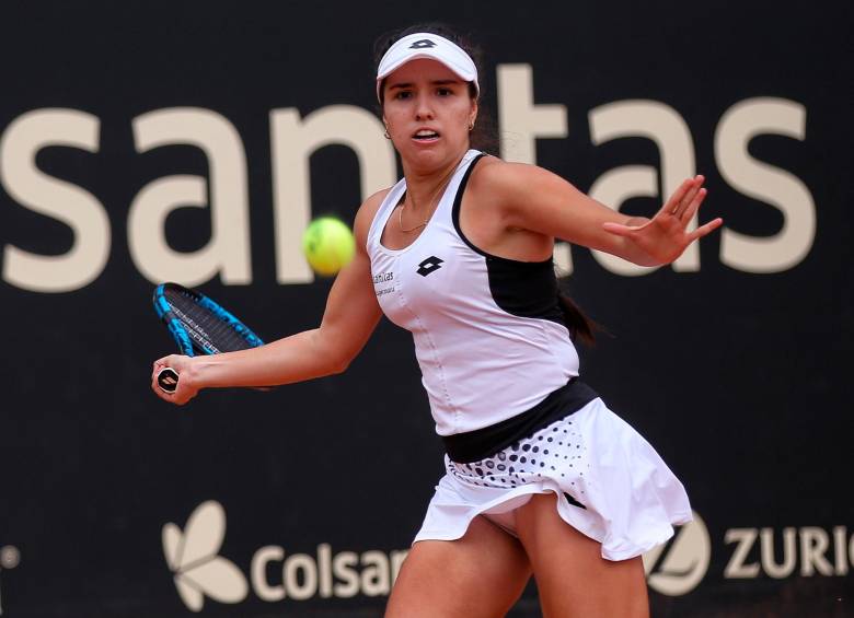 La tenista cucuteña perdió en su debut en el WTA 250 de Eastbourne, Inglaterra. FOTO COLPRENSA 