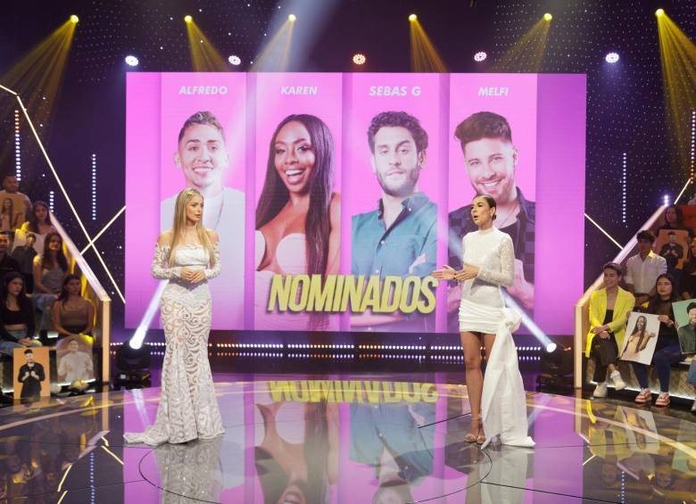 Cristina Hurtado y Carla Giraldo fueron las presentadoras de La casa de los famosos Colombia. FOTO Cortesía RCN,.