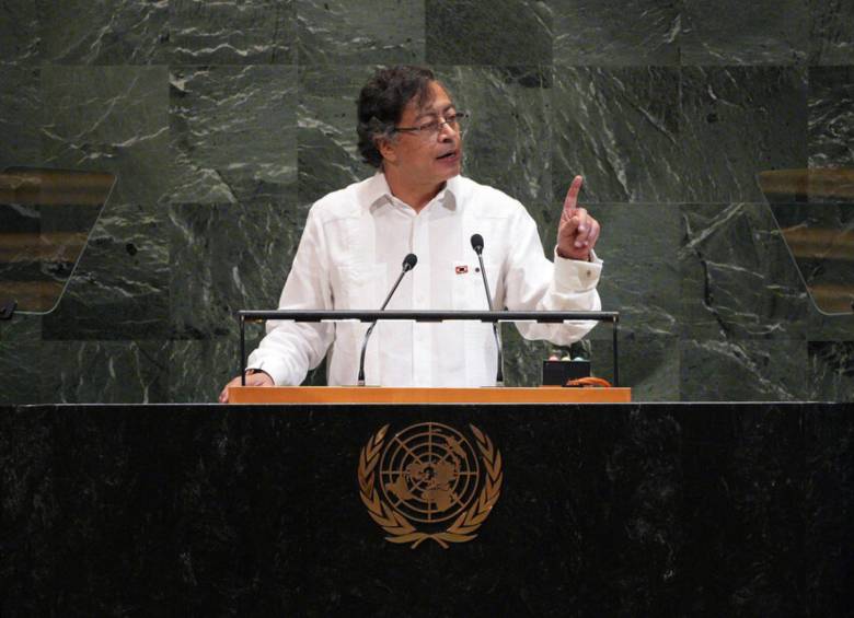 En su última intervención ante las Naciones Unidas, Gustavo Petro criticó a Trump, a Netanyahu y la política antidrogas de Estados Unidos. Foto: Colprensa