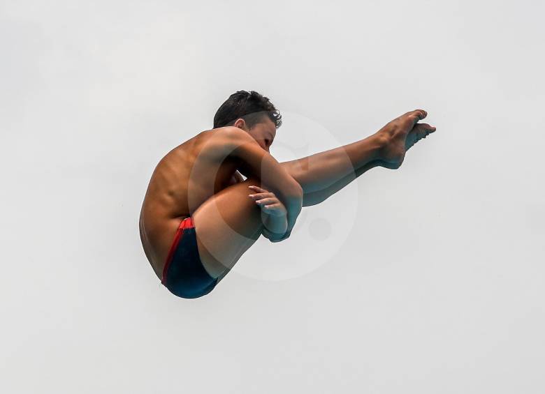 El antioqueño Simón Ríos fue elegido como el deportista más técnico del Panamericano de clavados disputado en Lima, Perú. FOTO JAIME PÉREZ