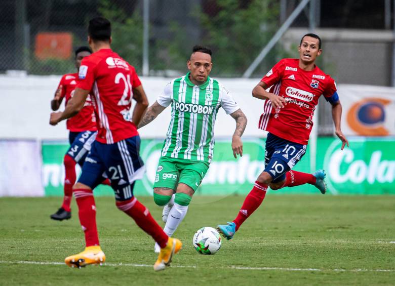 Atlético Nacional e Independiente Medellín lideran sus respectivos cuadrangulares de la Liga Betplay. FOTO CARLOS VELÁSQUEZ 
