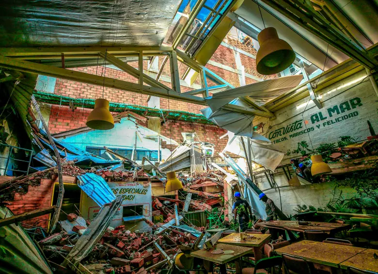 Así quedó el interior del restaurante, que ahora no sabe cuándo podrá volver a operar. FOTOS: CAMILO SUÁREZ