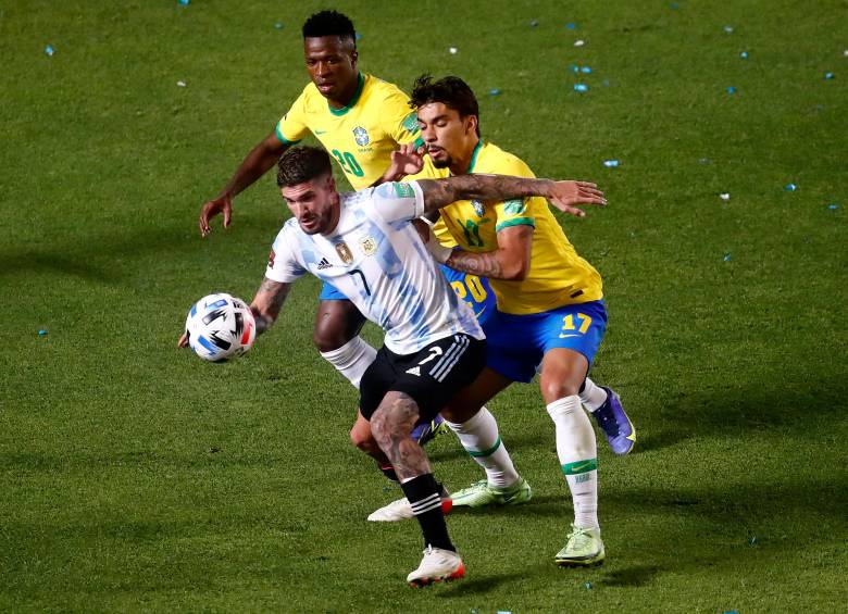 Imágenes de la final de la Copa América de 2021 en la que Argentina venció a Brasil en su casa con un tanto de Ángel Di María. FOTO GETTY