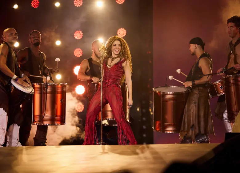 Shakira en su gira en Estados Unidos. FOTO cortesía Nicolás Gerardin