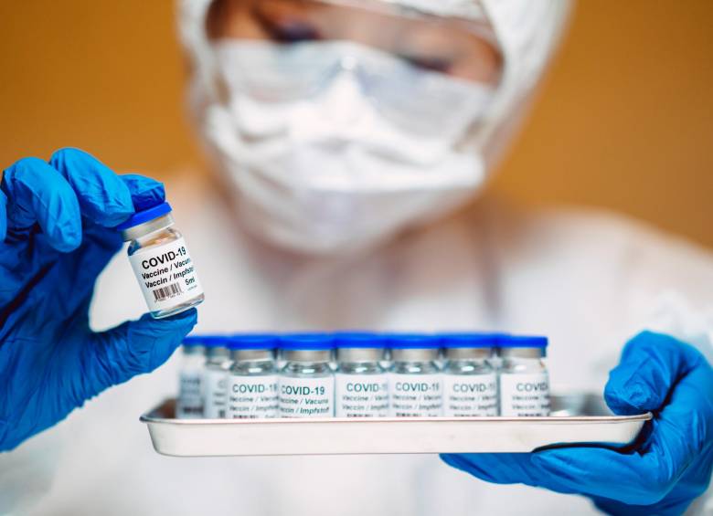 Desde que se inició el plan de vacunación contra el covid-19 en Colombia, en febrero de 2021, se han aplicado más de 90 millones de dosis del biológico a la población. FOTO GETTY